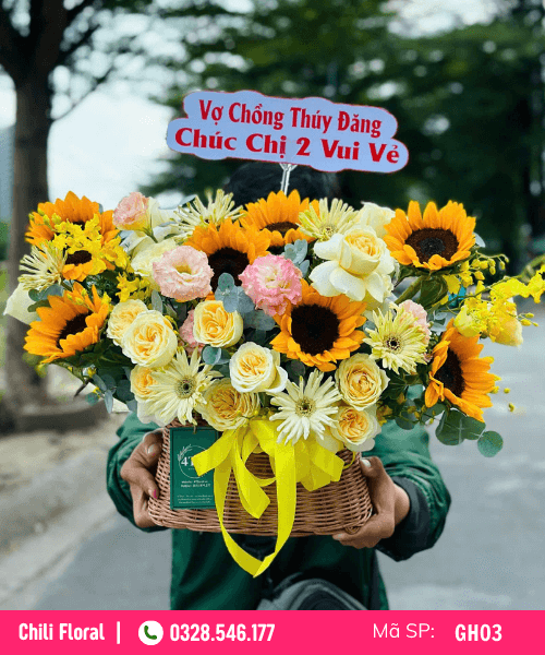 Giỏ hoa tươi