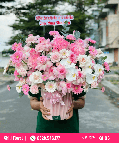 Giỏ hoa tươi
